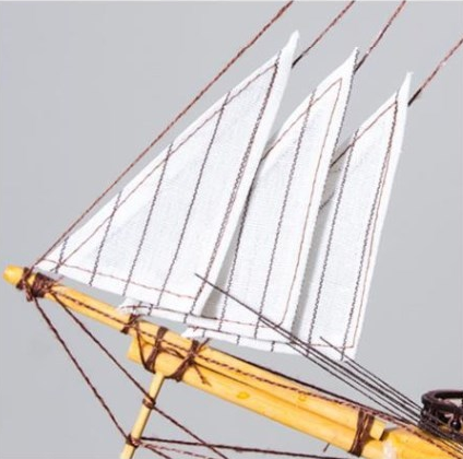 Decorative Model Ship with Lights