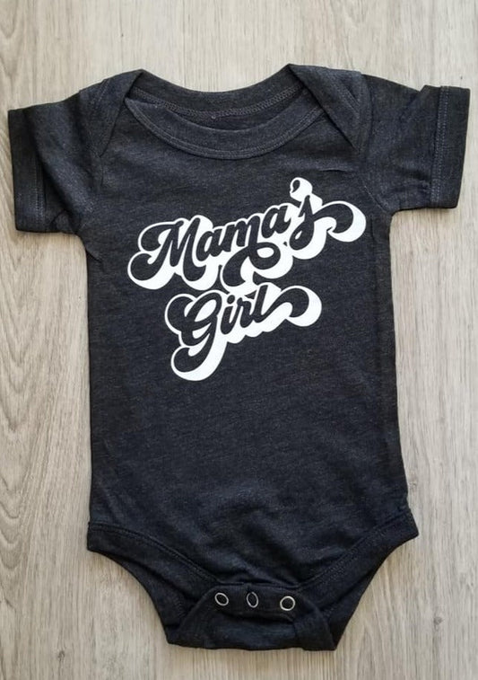 Mama's Girl Onesie - Black