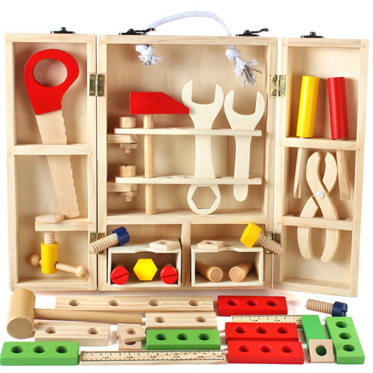 Wooden Toolbox & Woodworking Toy Sets - Various Ages