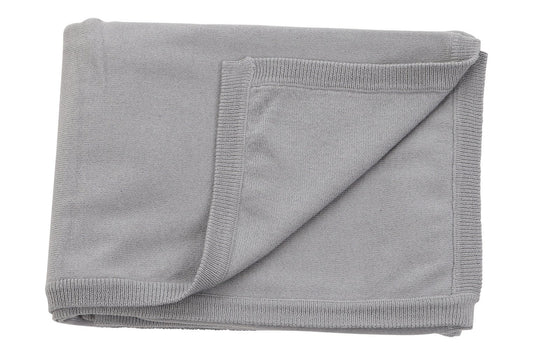 Soft Cotton Cashmere Grey Blanket