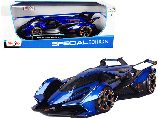 Lamborghini V12 Vision Gran Turismo Blue Metallic 1/18 Diecast