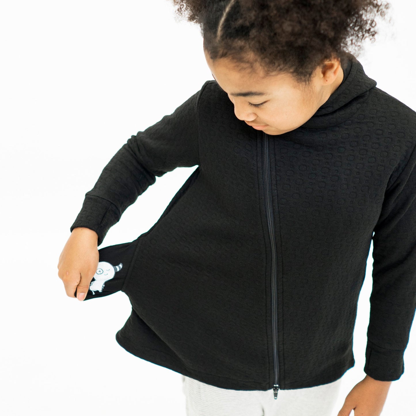 Hi-Lo Quilted Hoodie - Youth