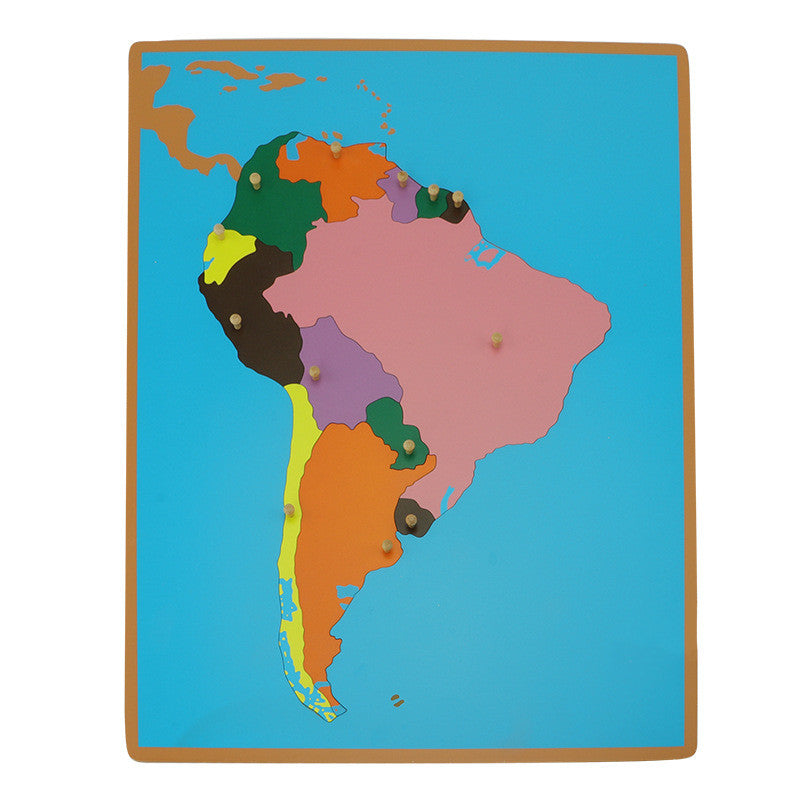 Montessori World Map Panel Puzzles