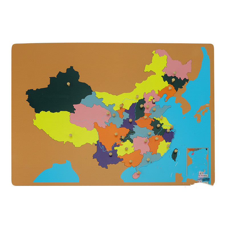 Montessori World Map Panel Puzzles