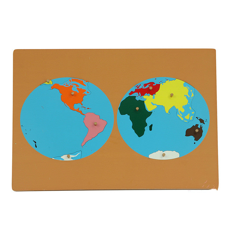 Montessori World Map Panel Puzzles