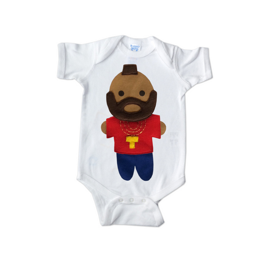 Mr. T The A-Team Pity the Fool Black Excellence Baby Infant Toddler Unisex Clothing Gifts  Funny Baby Gifts Onesies Baby Shower