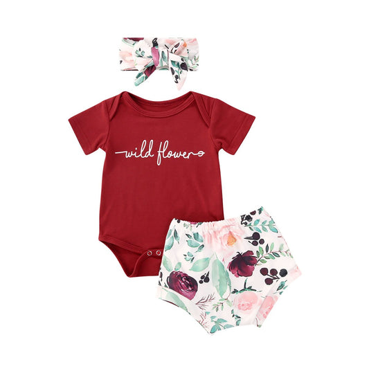 Baby Girl Cotton Set ‘Wildflower’