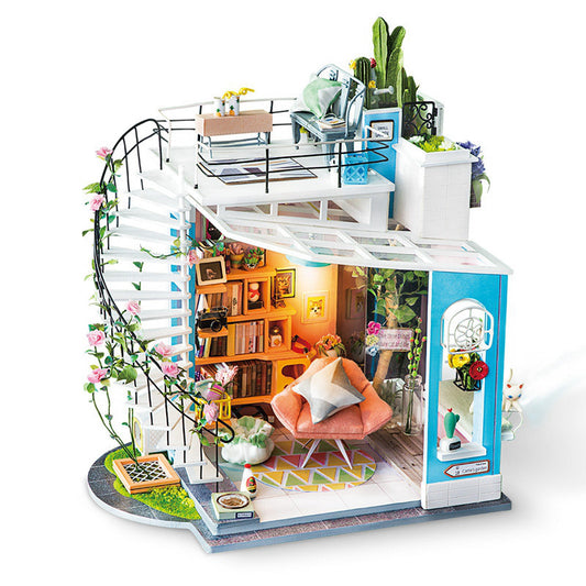 THE PERFECT HOBBY: Whether this is your first 3D dollhouse miniature kit or you are looking to expand your already existing craft collection, you’ve come to the right place. This tiny dollhouse study room will keep you busy as you design and create the perfect little space. Kids and adults alike will enjoy putting this together! 