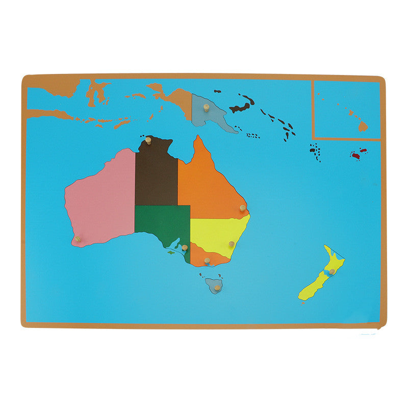 Montessori World Map Panel Puzzles